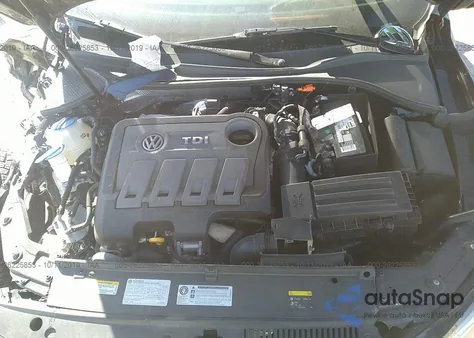 2014 Volkswagen Passat 2.0L Tdi Se из США, поврежденный, VIN 1VWBN7A35EC102974